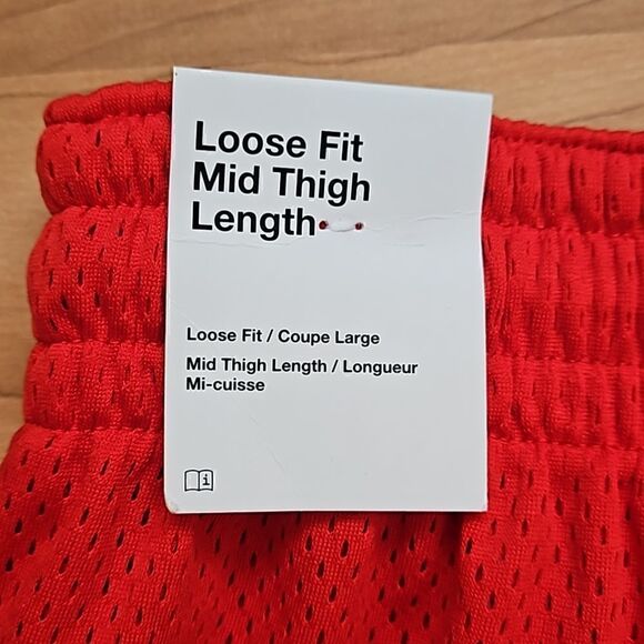 Nike NBA Chicago Bulls Mesh Practice Shorts Red NWT - Picture 5 of 10